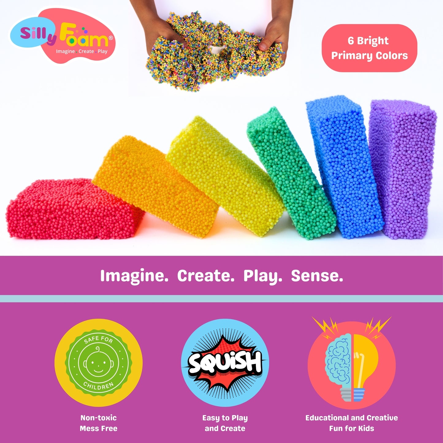 Silly Foam Creative Modeling Foam Beads (2-Pack)