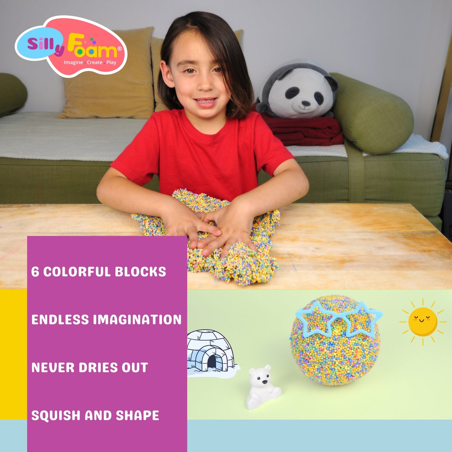 Silly Foam Creative Modeling Foam Beads (2-Pack)