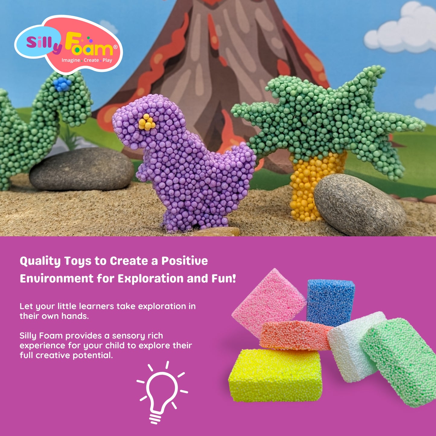Silly Foam Creative Modeling Foam Beads (2-Pack)